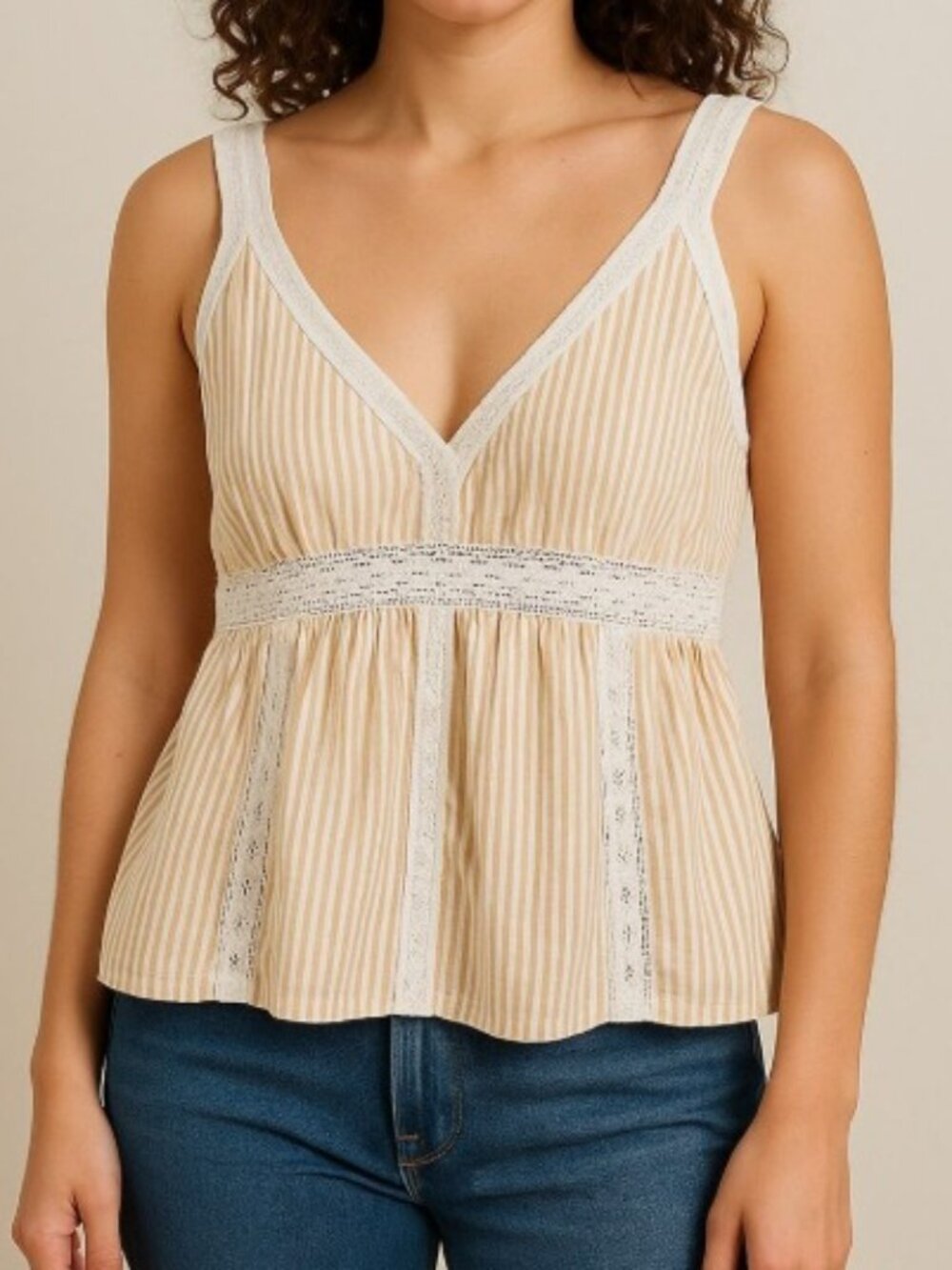 American Eagle Babydoll Tank, 100% Cotton